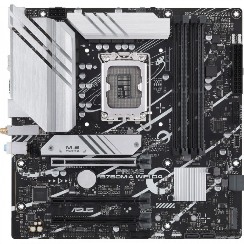 Материнская плата Asus Prime B760M-A WIFI D4 90MB1CX0-M0EAY0 Micro-ATX, LGA 1700 - миниатюра 7