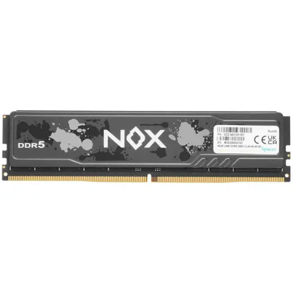 ОЗУ Apacer NOX [AH5U16G56C522MBAA-1] DIMM, DDR5, 16 Гб, 5600 МГц - миниатюра 6