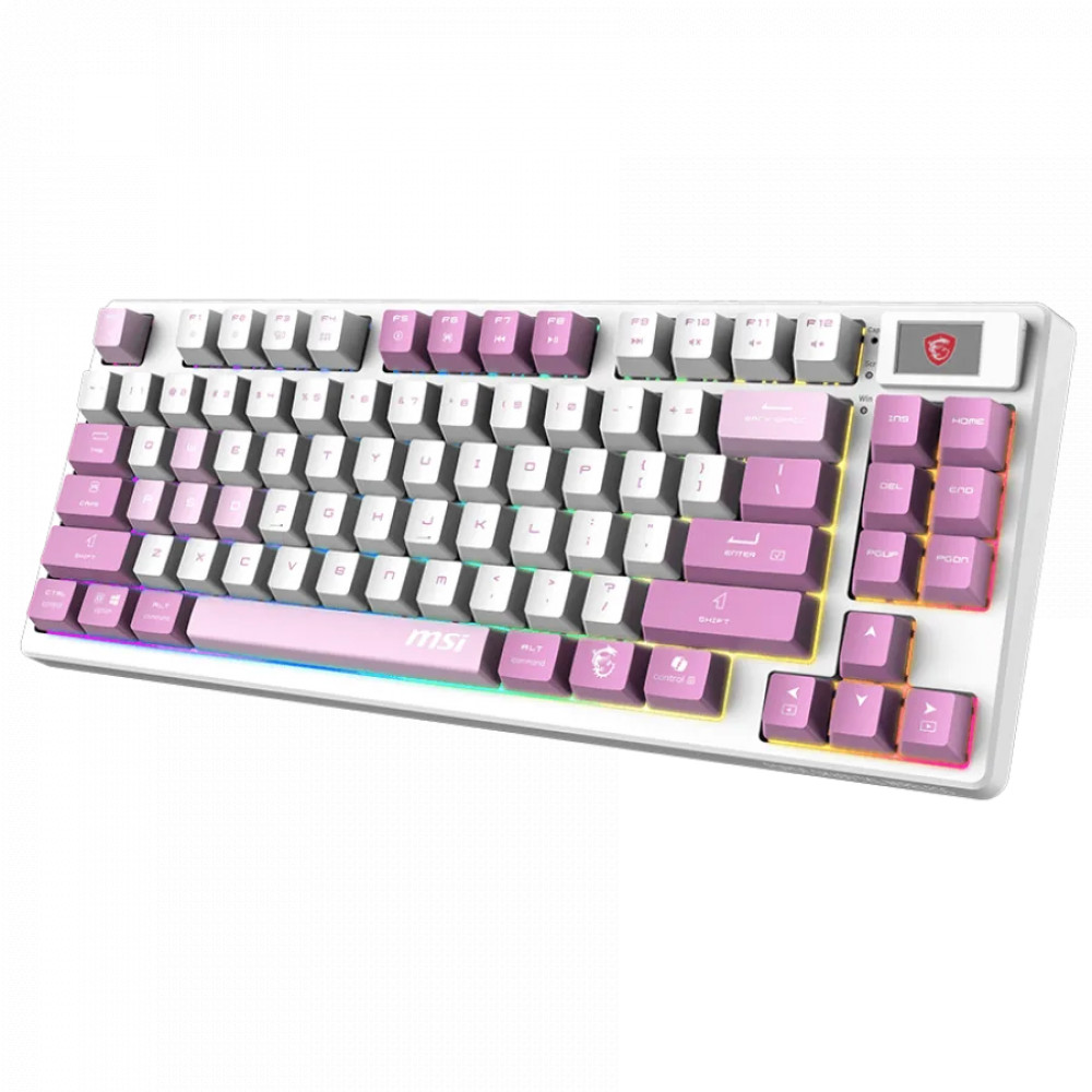 Клавиатура MSI FORGE GK600 TKL W VIOLET RU Беспроводная, USB - миниатюра 9