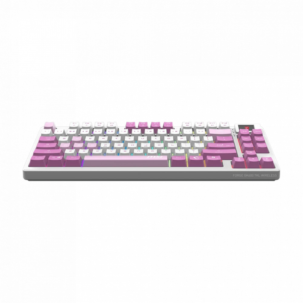 Клавиатура MSI FORGE GK600 TKL W VIOLET RU Беспроводная, USB - миниатюра 8