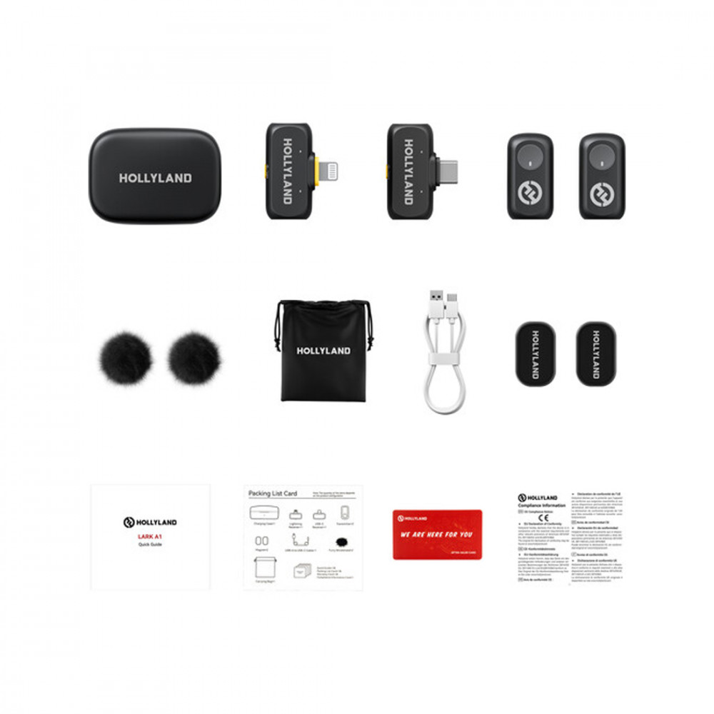 Микрофон Hollyland Lark A1 Combo Черный A1COM - миниатюра 6
