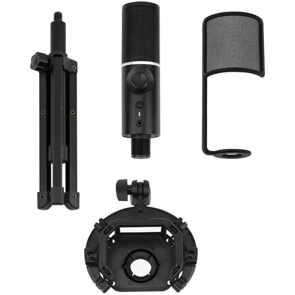 Микрофон Streamplify MIC Tripod 1.8m USB RGB Black MIC-48-RGB-TP-BK - миниатюра 10