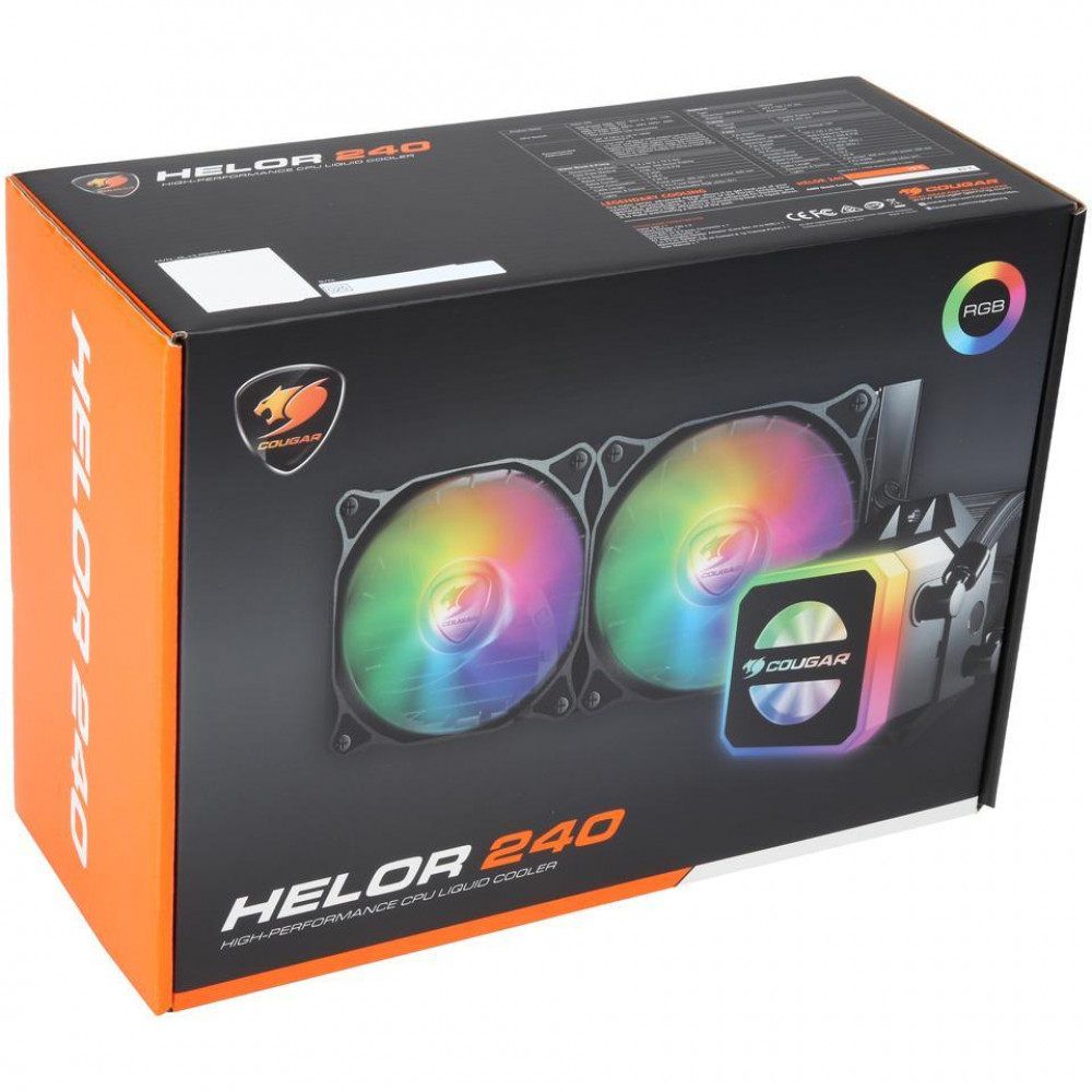 Система охлаждения Cougar Helor 240 RL-HLR240-V1 Для процессора - миниатюра 6
