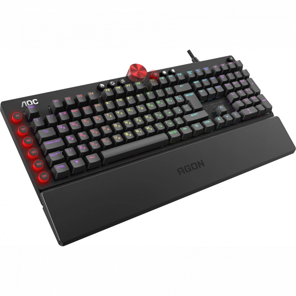 Клавиатура AOC AGK700 Проводная, USB - миниатюра 7