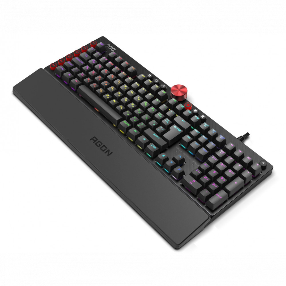 Клавиатура AOC AGK700 Проводная, USB - миниатюра 5