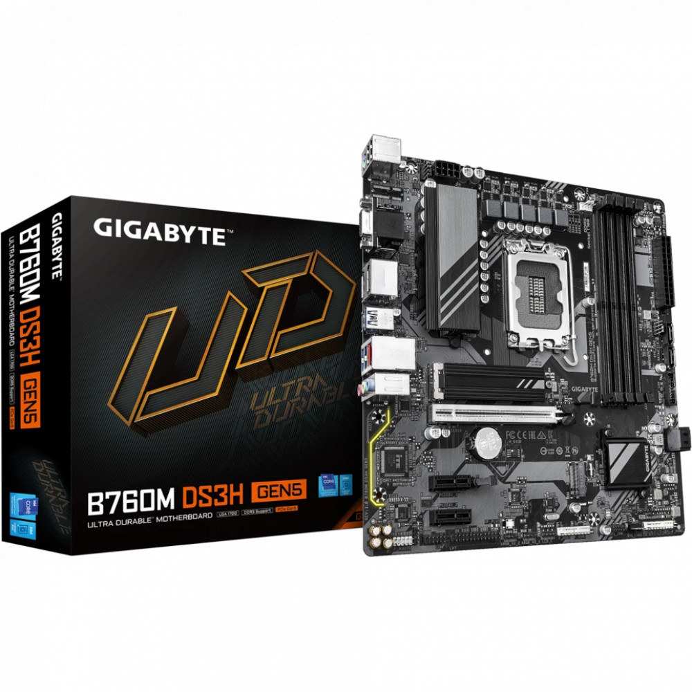 Материнская плата Gigabyte B760 DS3H GEN5 Micro-ATX, LGA 1700 - миниатюра 8