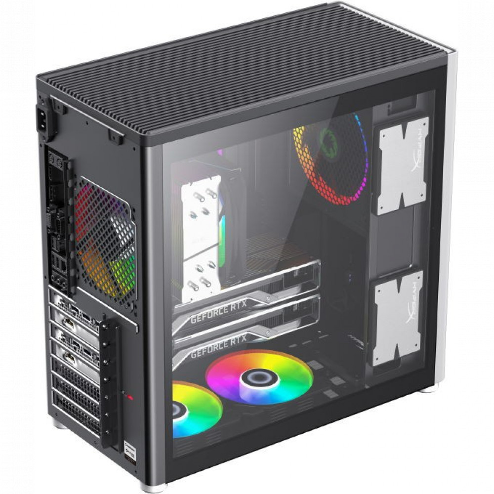 Корпус GameMax SPARK PRO WHITE BLACK 12920100014 Mid-Tower - миниатюра 11