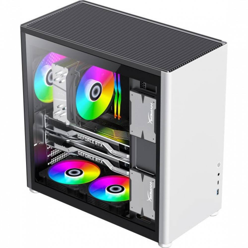 Корпус GameMax SPARK PRO WHITE BLACK 12920100014 Mid-Tower