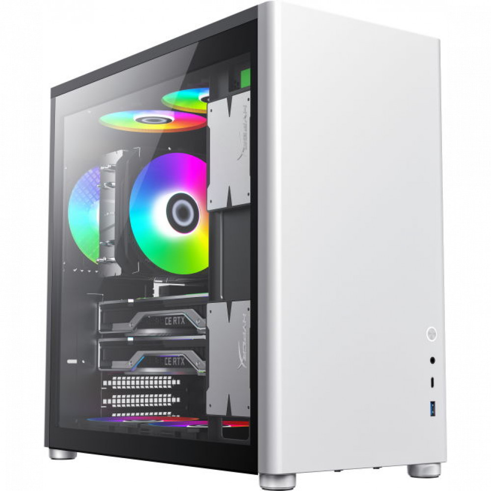 Корпус GameMax SPARK PRO WHITE BLACK 12920100014 Mid-Tower - миниатюра 8