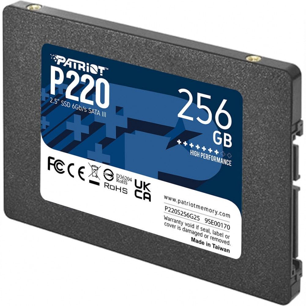 Жесткий диск Patriot P220 P220S256G25 SSD (твердотельные), 256 ГБ, 2.5 дюйма, SATA - миниатюра 6