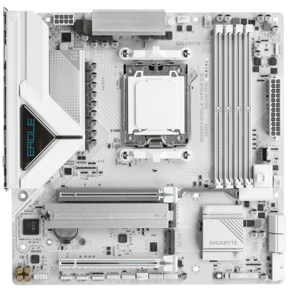 Материнская плата Gigabyte B850M EAGLE WIFI6E ICE Micro-ATX, AMD AM5 - миниатюра 7
