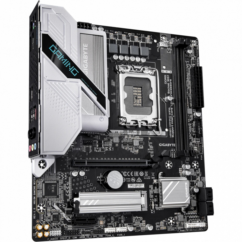 Материнская плата MSI H810M GAMING WIFI6E Micro-ATX, LGA 1851 - миниатюра 6