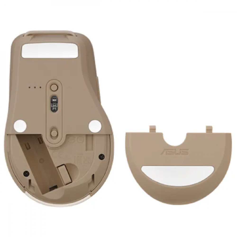 Мышь Asus SmartO Mouse MD200 Silent Plus Beige 90XB0790-BMU0A0 Бюджетные, Беспроводная - миниатюра 6