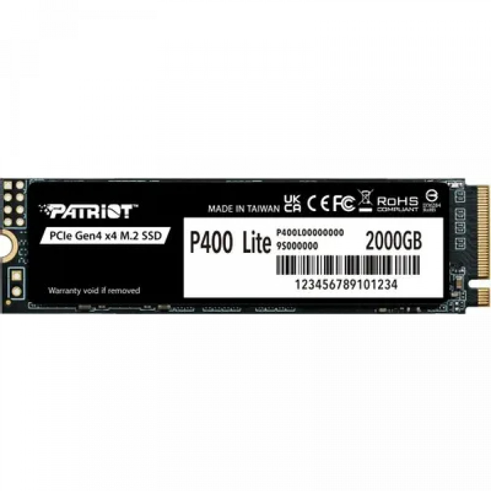 Жесткий диск Patriot P400 Lite P400LP2KGM28H SSD (твердотельные), 2 ТБ, M.2, PCIe - миниатюра 2