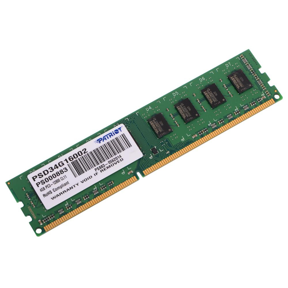 ОЗУ Patriot Signature Line 4GB DDR3 1600MHZ PSD34G16002 DIMM, DDR3, 4 Гб, 1600 МГц - миниатюра 2