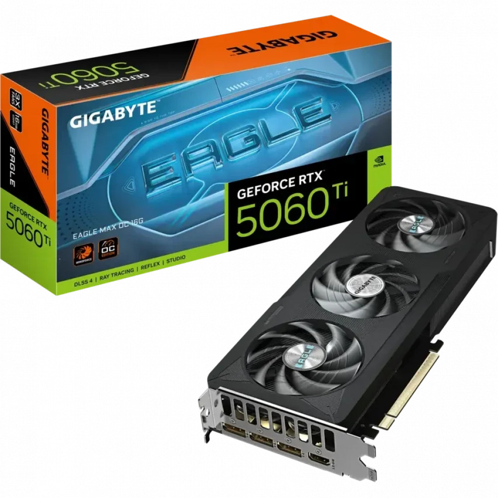 Видеокарта Gigabyte GeForce RTX 5060 Ti EAGLE MAX OC 16Gb GV-N506TEAGLEMAX OC-16GD 16 ГБ - миниатюра 10