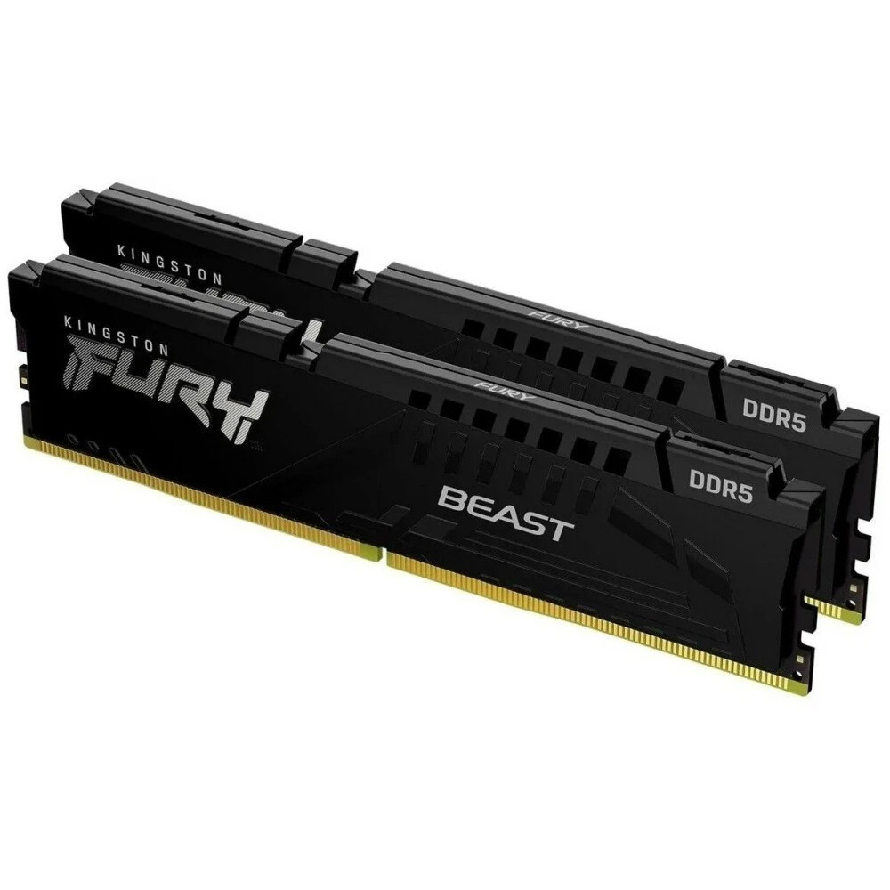 ОЗУ Kingston Fury Beast KF556C40BB2K2-64 DIMM, DDR5, 64 Гб (2 х 32 Гб), 5600 МГц - миниатюра 2