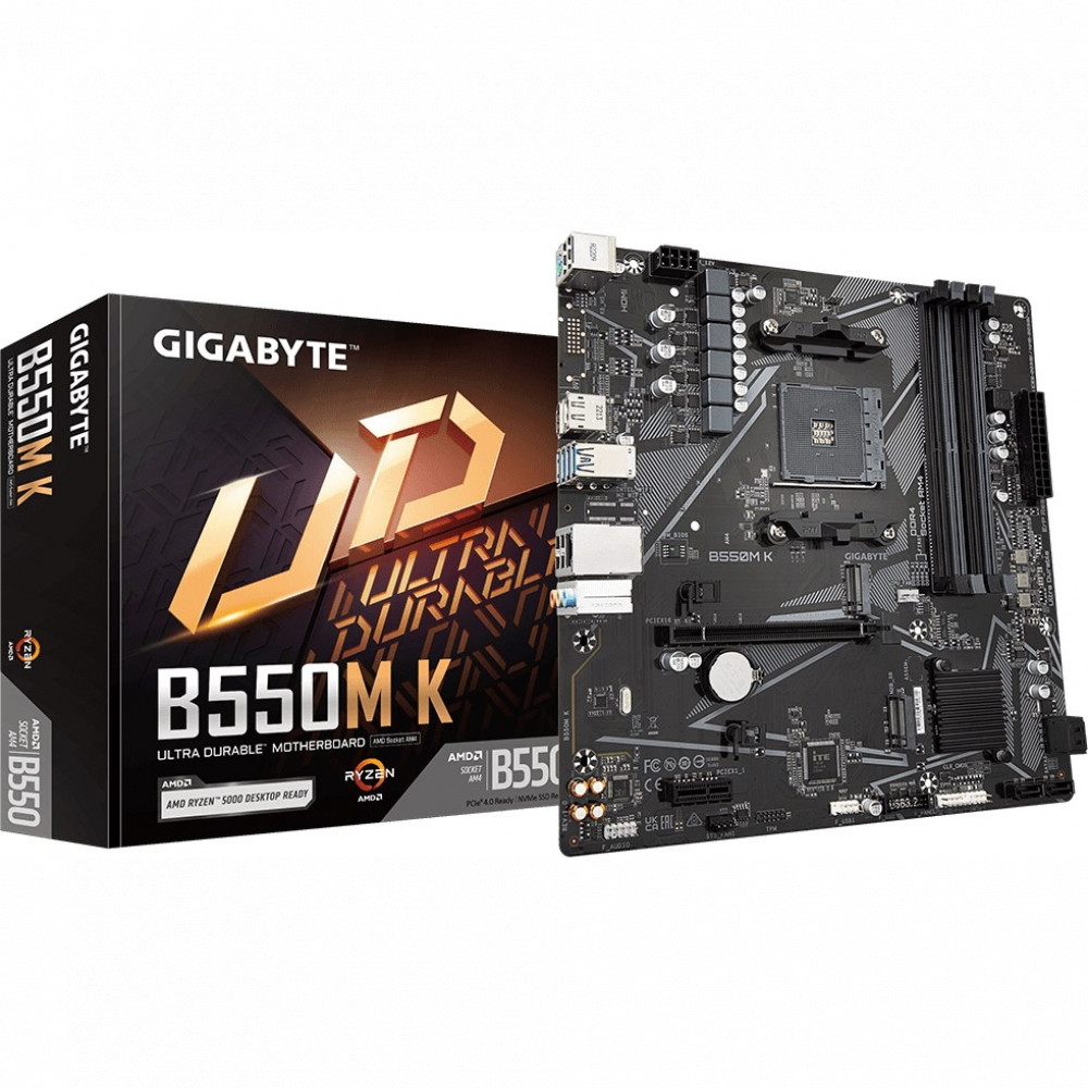 Материнская плата Gigabyte B550M K Micro-ATX, AMD AM4 - миниатюра 10
