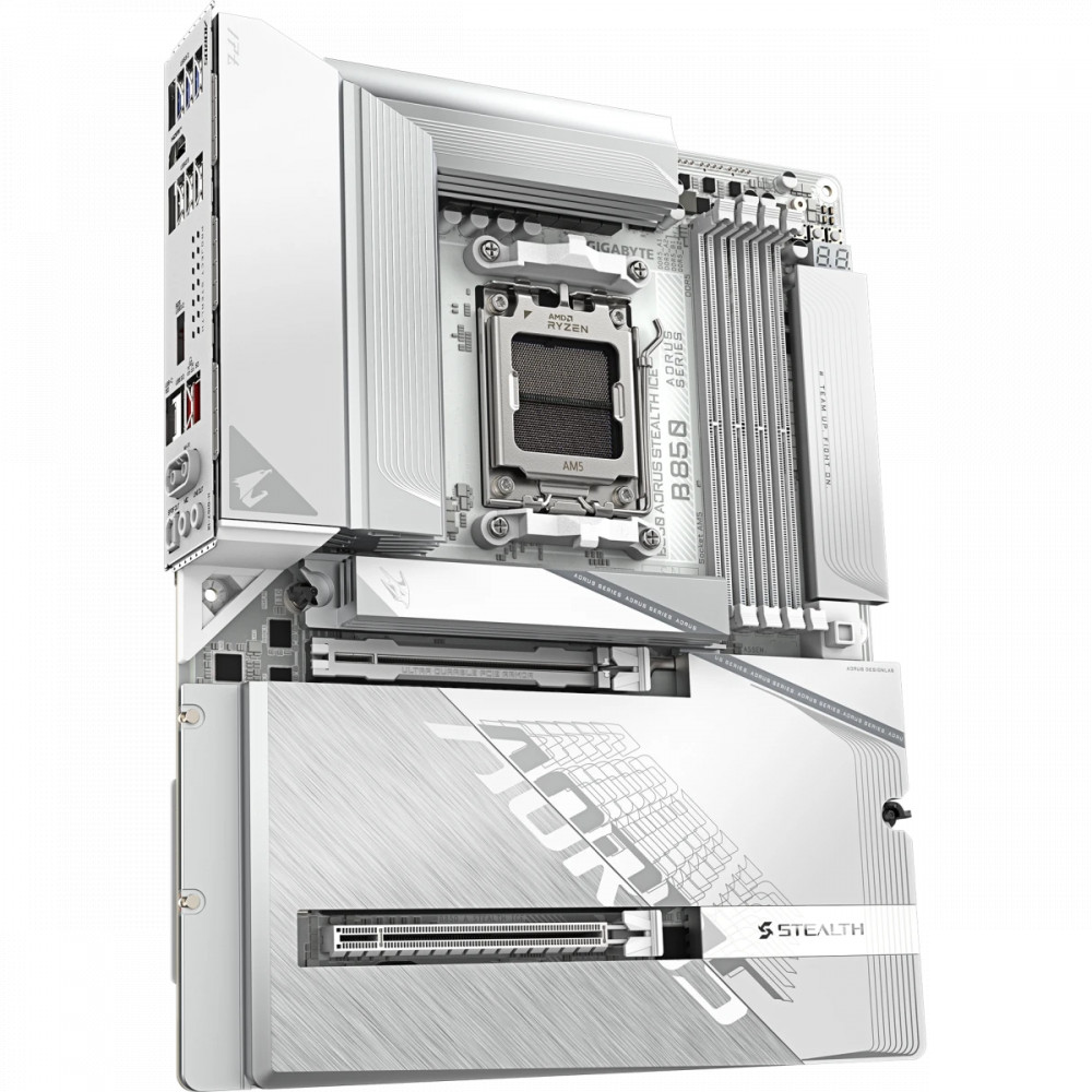 Материнская плата Gigabyte B850 AORUS STEALTH ICE ATX, AMD AM5 - миниатюра 10
