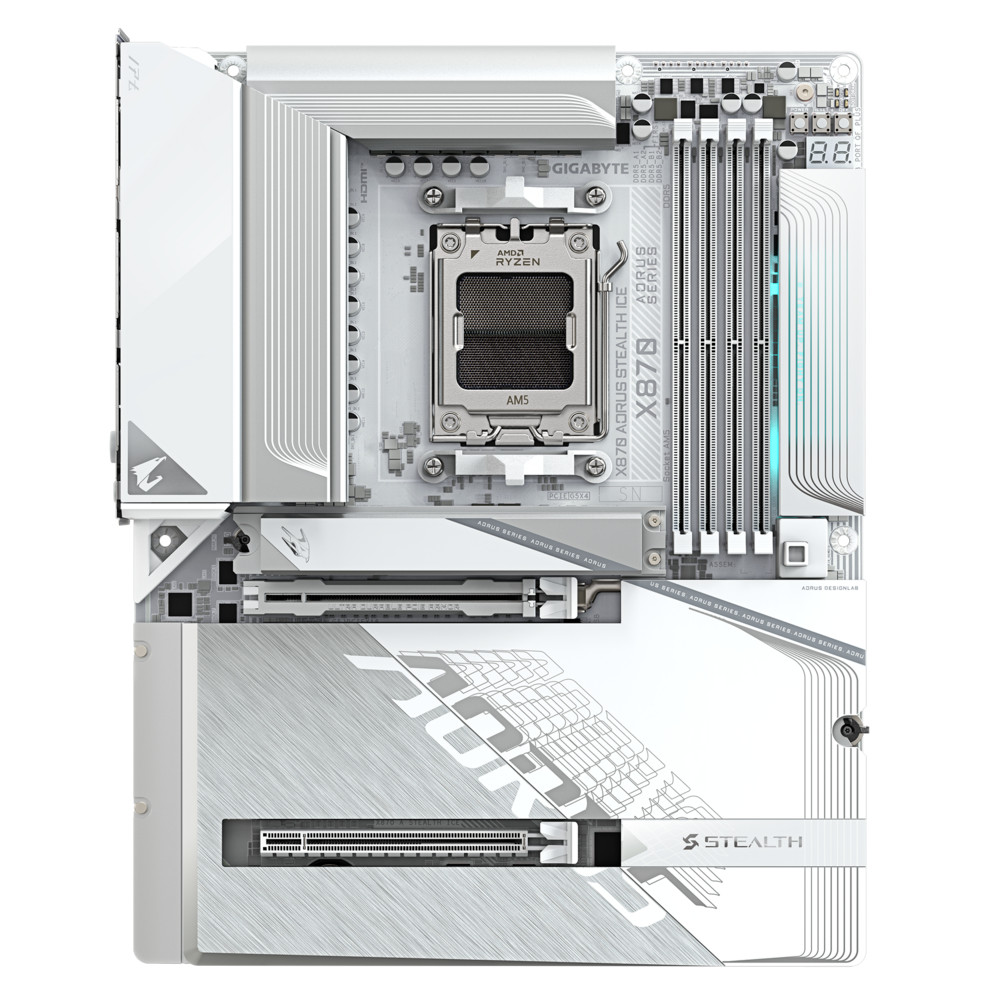Материнская плата Gigabyte X870 AORUS STEALTH ICE ATX, AMD AM5 - миниатюра 8