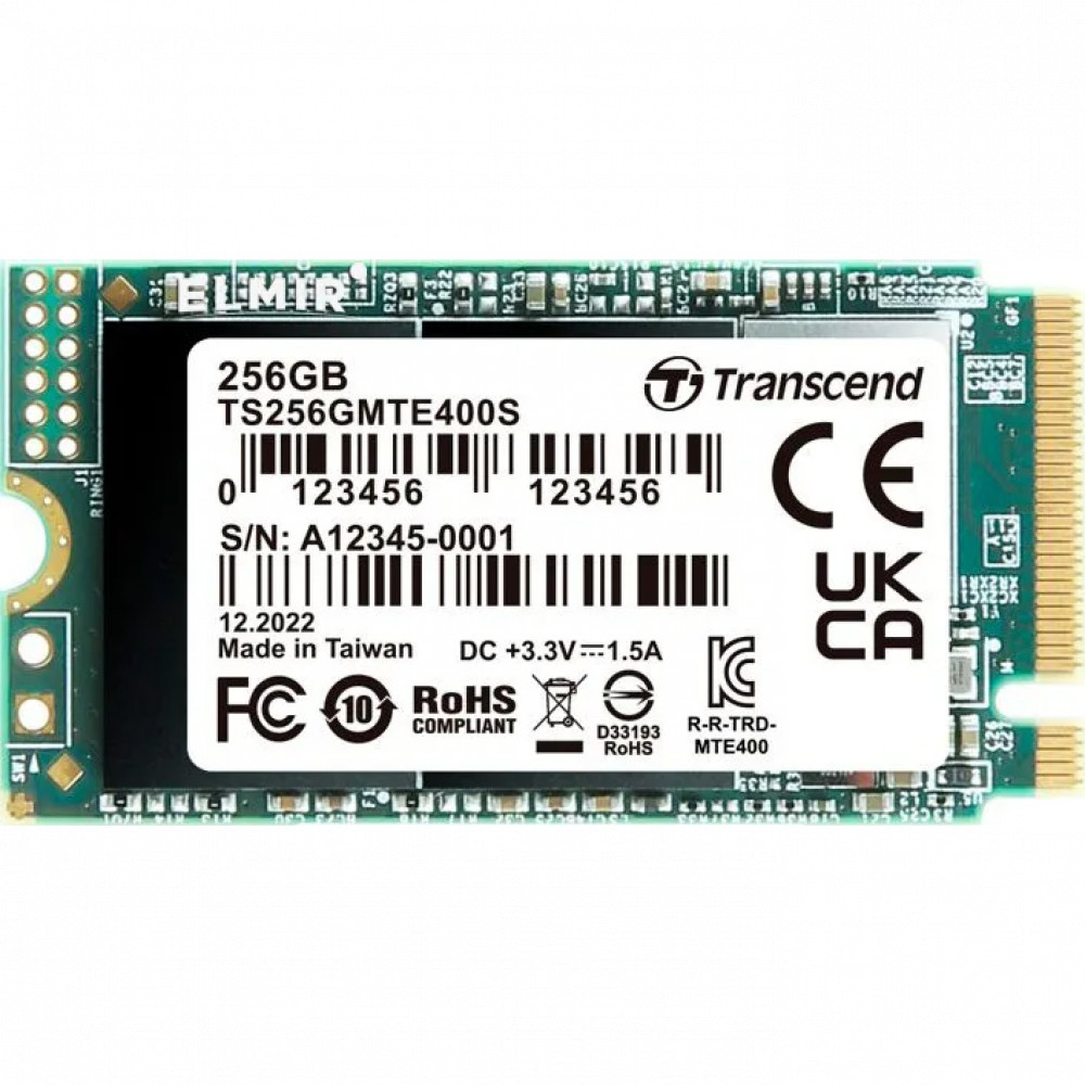 Жесткий диск Transcend MTE400S TS256GMTE400S SSD (твердотельные), 256 ГБ, M.2 - миниатюра 2