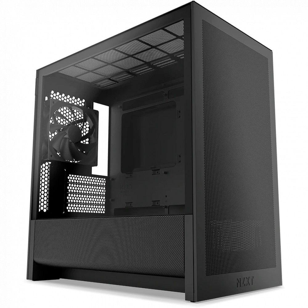 Корпус NZXT H3 Flow Black CC-H31FB-01 Mini-Tower - миниатюра 3