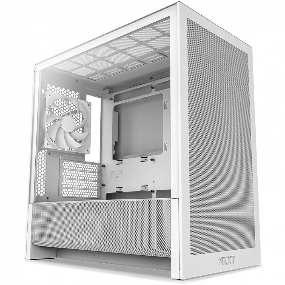 Корпус NZXT H3 Flow White CC-H31FW-01 Mini-Tower - миниатюра 3