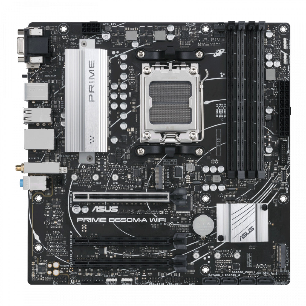 Материнская плата Asus Prime B650M-A WiFi 90MB1C00-M0EAY0 Micro-ATX, AMD AM5 - миниатюра 7