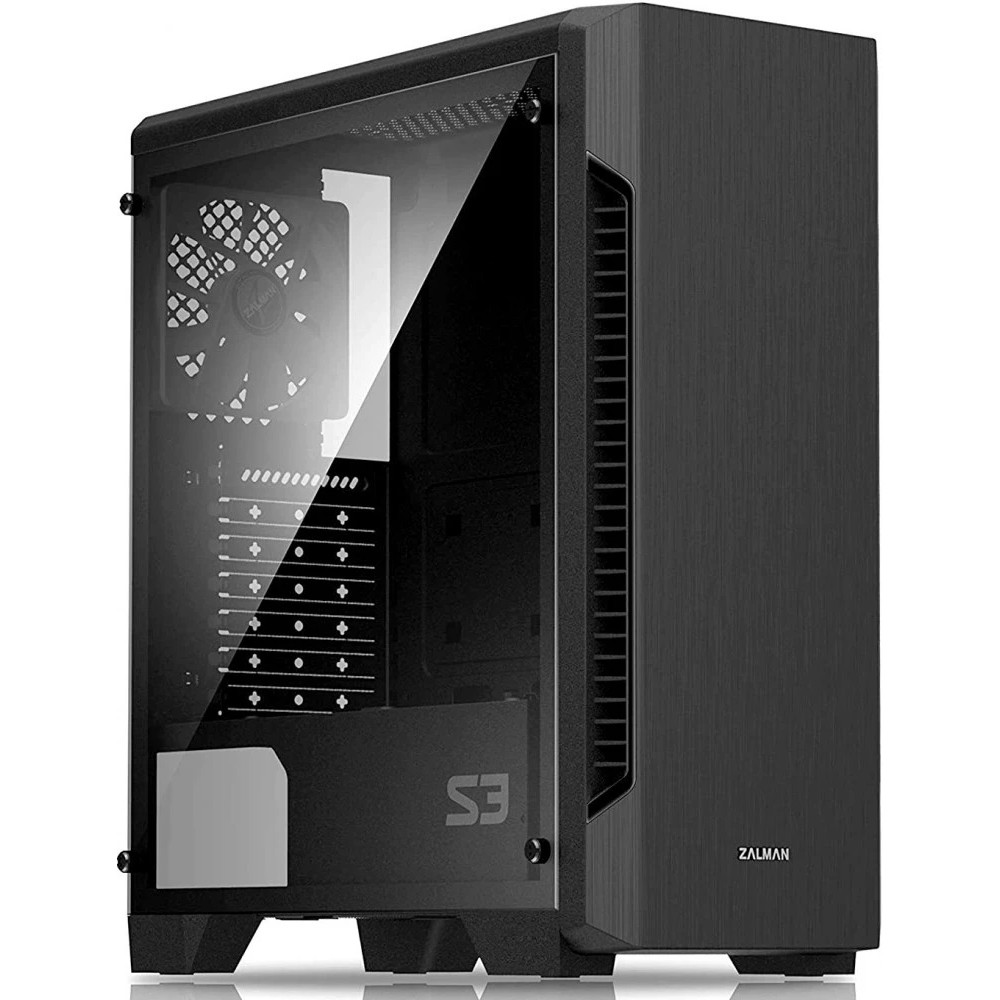 Корпус Zalman S3 TG Black S3 TG BLACK Mid-Tower - миниатюра 6