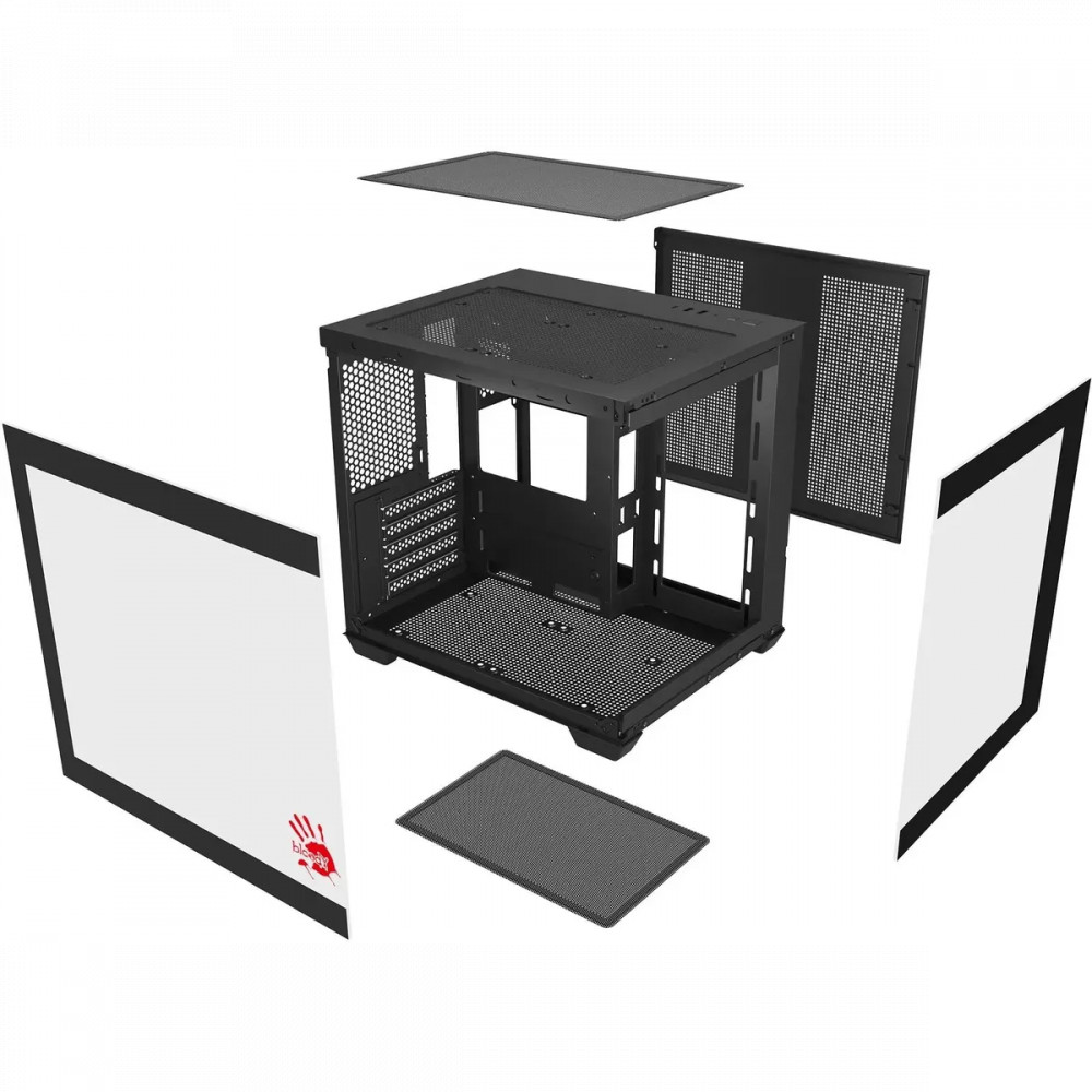 Корпус Bloody CC-121 Black CC-121-BK Mini-Tower - миниатюра 10
