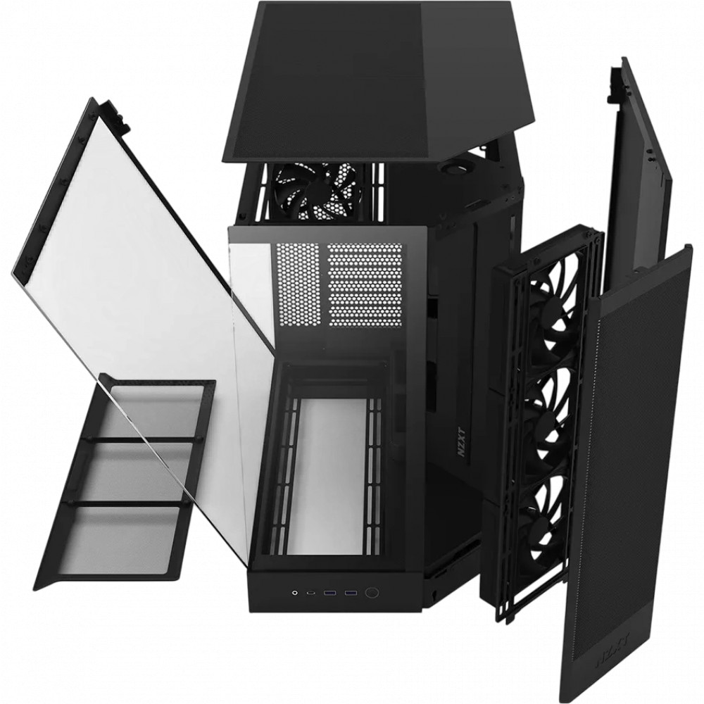 Корпус NZXT H9 Flow RGB Black CM-H92FB-R1 Mid-Tower - миниатюра 10