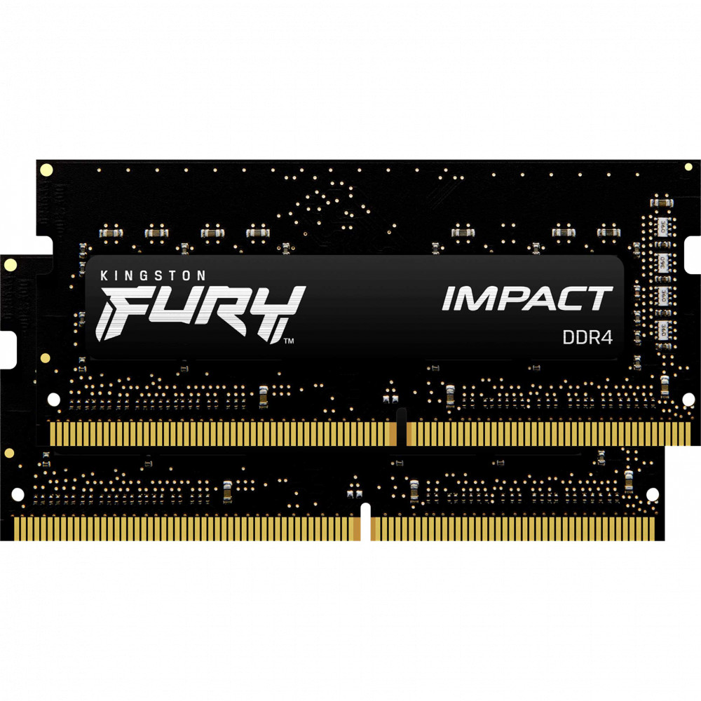 ОЗУ Kingston Fury Impact KF556S40IBK2-64 SO-DIMM, DDR5, 64 Гб (2 х 32 Гб), 5600 МГц - миниатюра 2