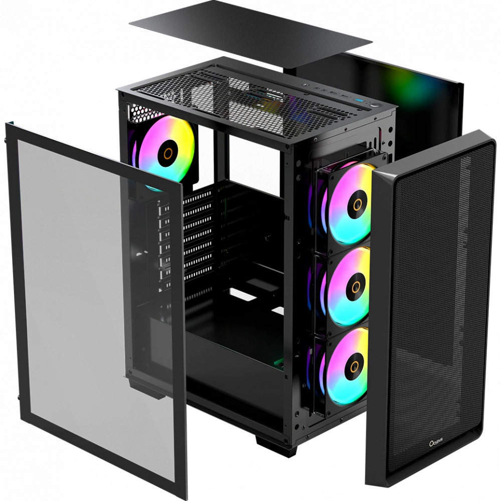 Корпус Ocypus C60 BK ARGB Gamma-C60-BKG400XX-GL Mid-Tower - миниатюра 10