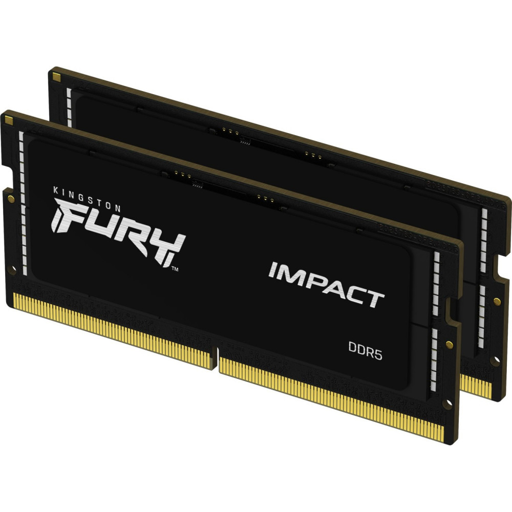 ОЗУ Kingston Fury Impact KF556S40IBK2-32 SO-DIMM, DDR5, 32 Гб (2 х 16 Гб), 5600 МГц - миниатюра 4