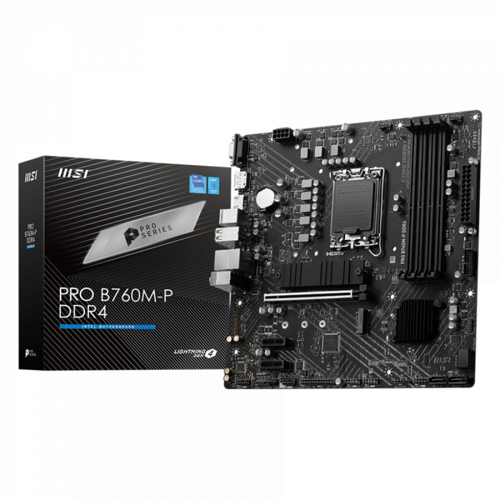 Материнская плата MSI PRO B760M-P DDR4 Micro-ATX, LGA 1700 - миниатюра 10