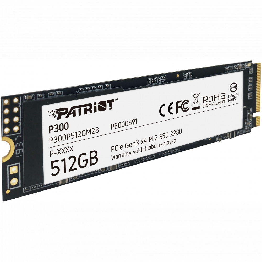Жесткий диск Patriot P300 PP300P512GM28 SSD (твердотельные), 512 ГБ, M.2, PCIe - миниатюра 8