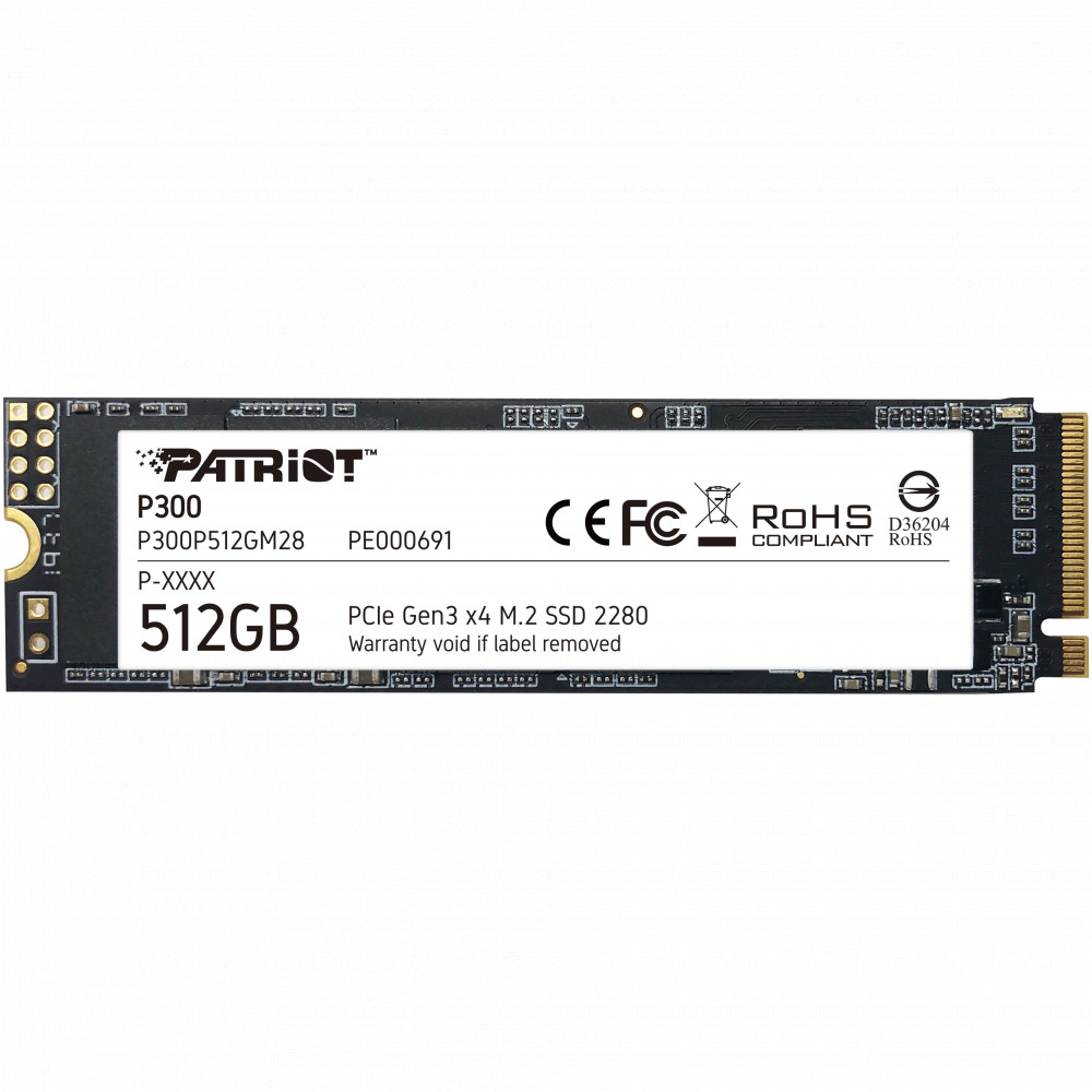 Жесткий диск Patriot P300 PP300P512GM28 SSD (твердотельные), 512 ГБ, M.2, PCIe - миниатюра 6