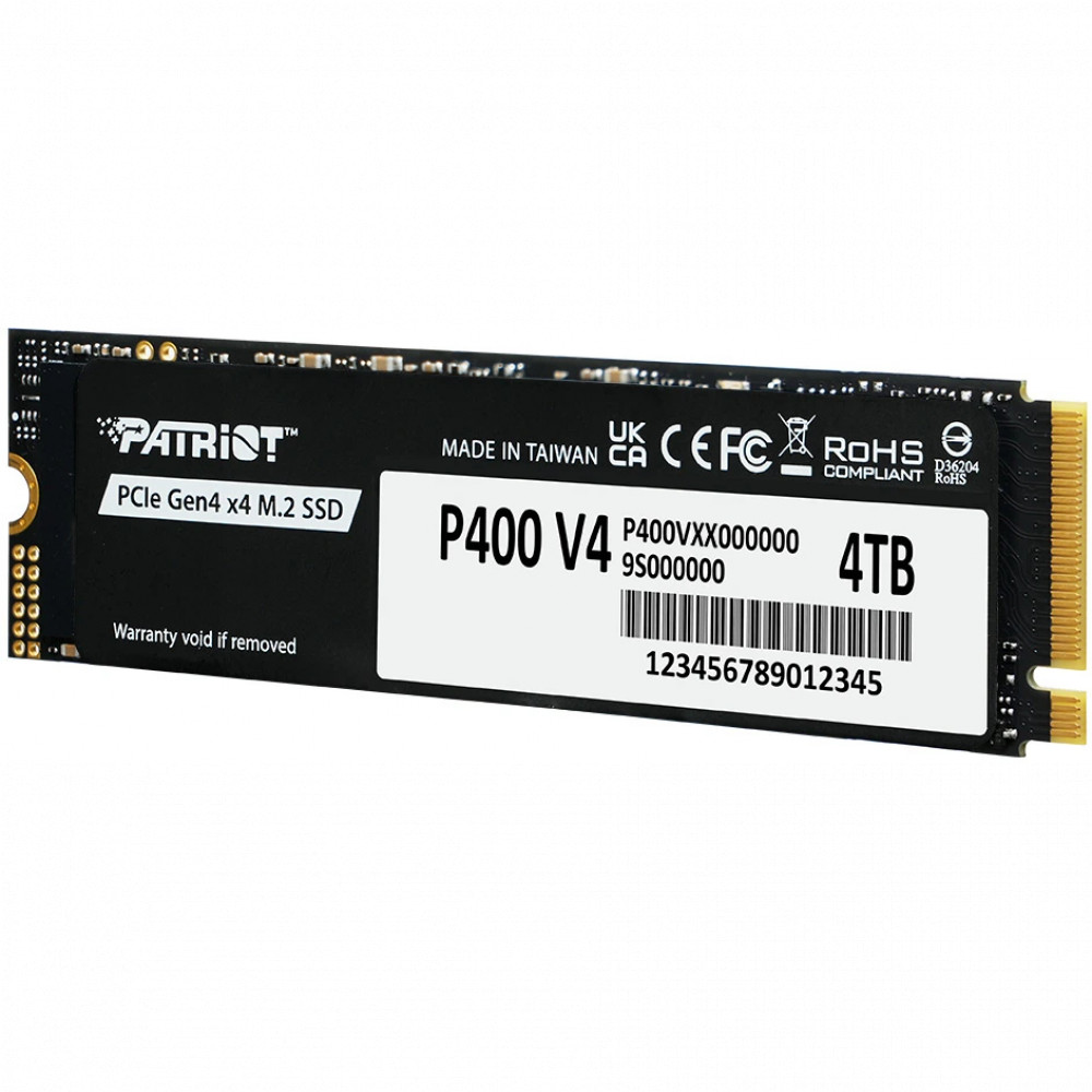 Жесткий диск Patriot SSD 4Tb Patriot P400 V4 (P400VP4TBM28H) SSD (твердотельные), 4 ТБ, M.2, PCIe - миниатюра 6