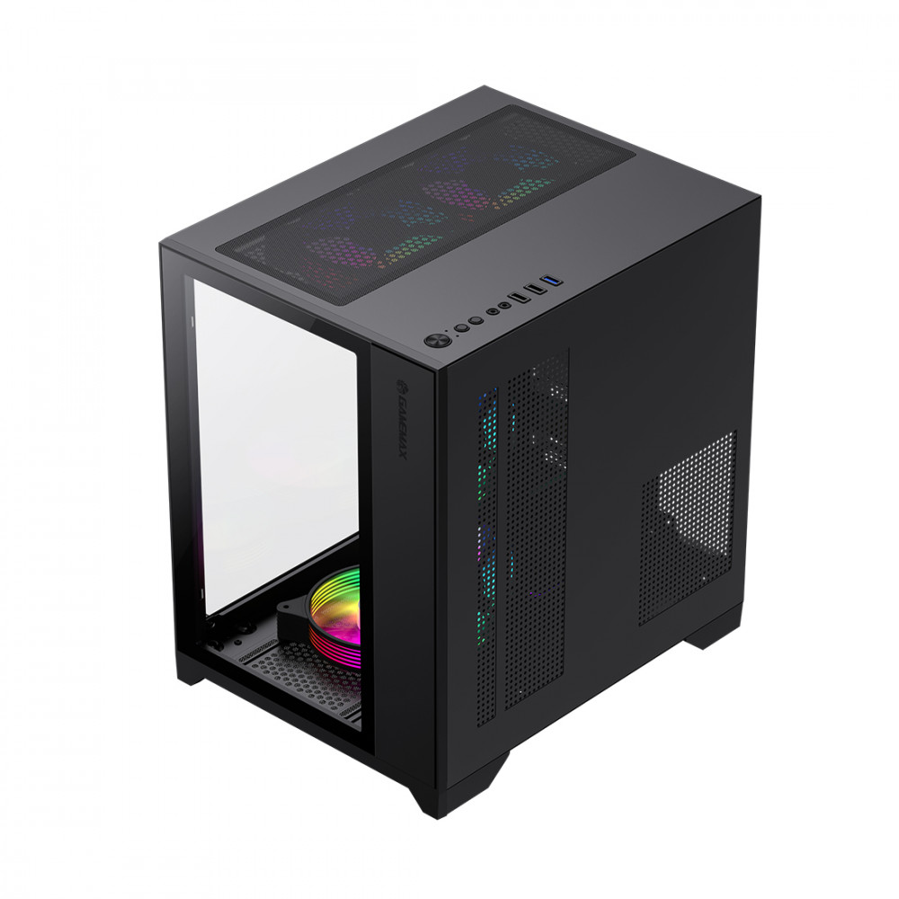 Корпус GameMax Infinity Mini 7 ARGB Fans + Controller Black 9101-0000R0191 Mini-Tower - миниатюра 6