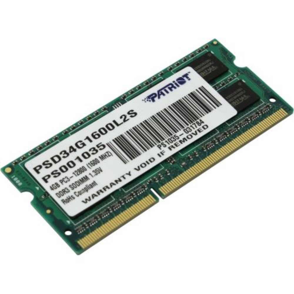 ОЗУ Samsung SO-DIMM DDR3 4Gb (pc-12800) PSD34G1600L2S SO-DIMM, DDR3, 4 Гб, 1600 МГц - миниатюра 2