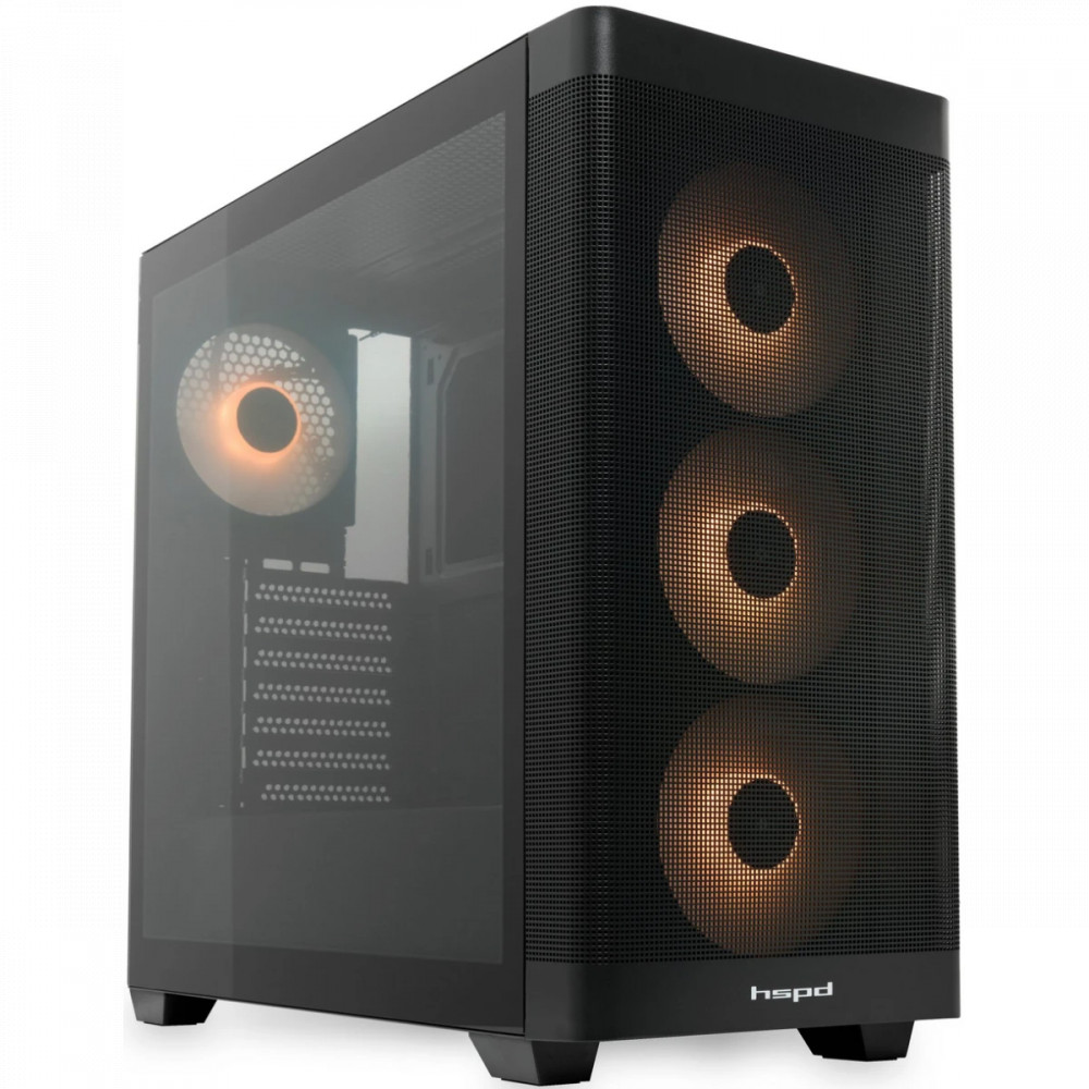 Корпус HSPD M740-TGBK-ARGB Black Mid-Tower - миниатюра 6