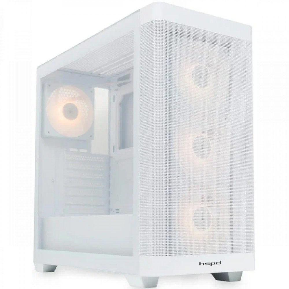 Корпус HSPD M740-TGWH White Mid-Tower - миниатюра 6