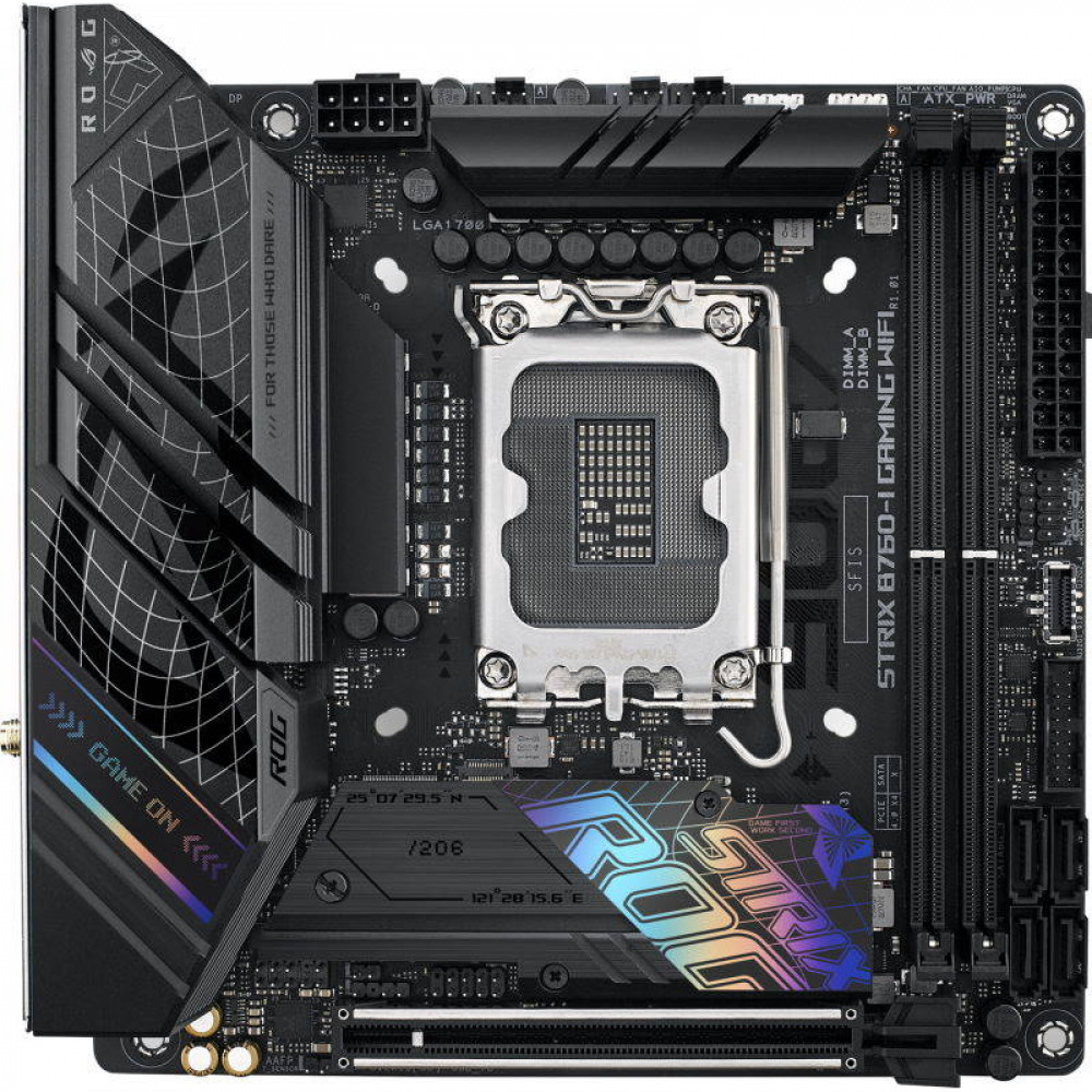 Материнская плата Asus ROG STRIX B760-I GAMING WIFI 90MB1D90-M0EAY0 Mini-ITX, LGA 1700 - миниатюра 8