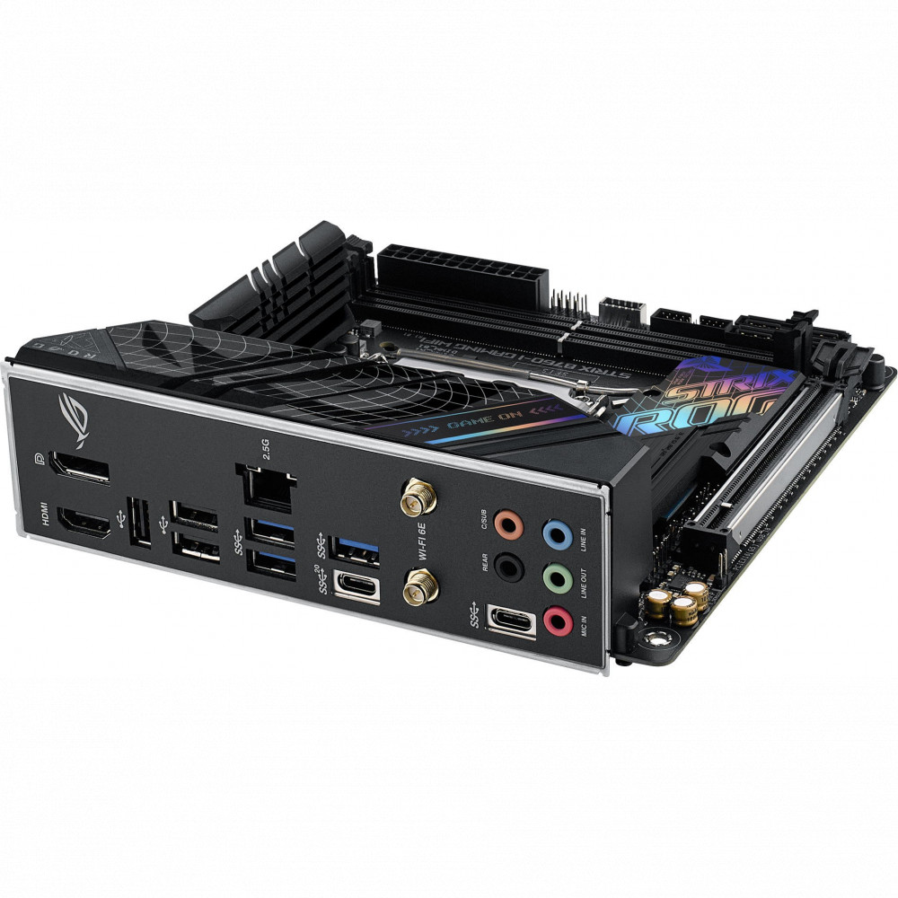 Материнская плата Asus ROG STRIX B760-I GAMING WIFI 90MB1D90-M0EAY0 Mini-ITX, LGA 1700 - миниатюра 12