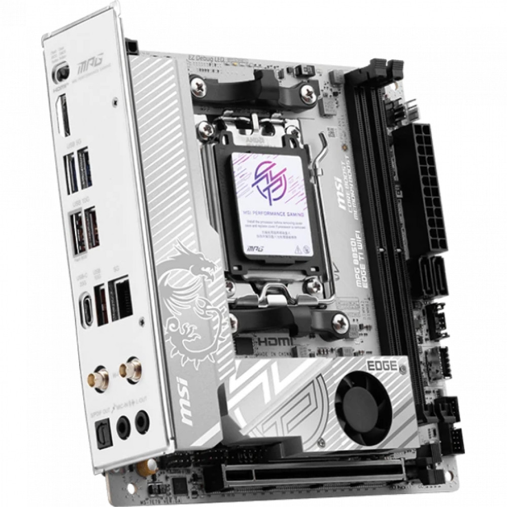 Материнская плата MSI MPG B850I EDGE TI WIFI Mini-ITX, AMD AM5 - миниатюра 8