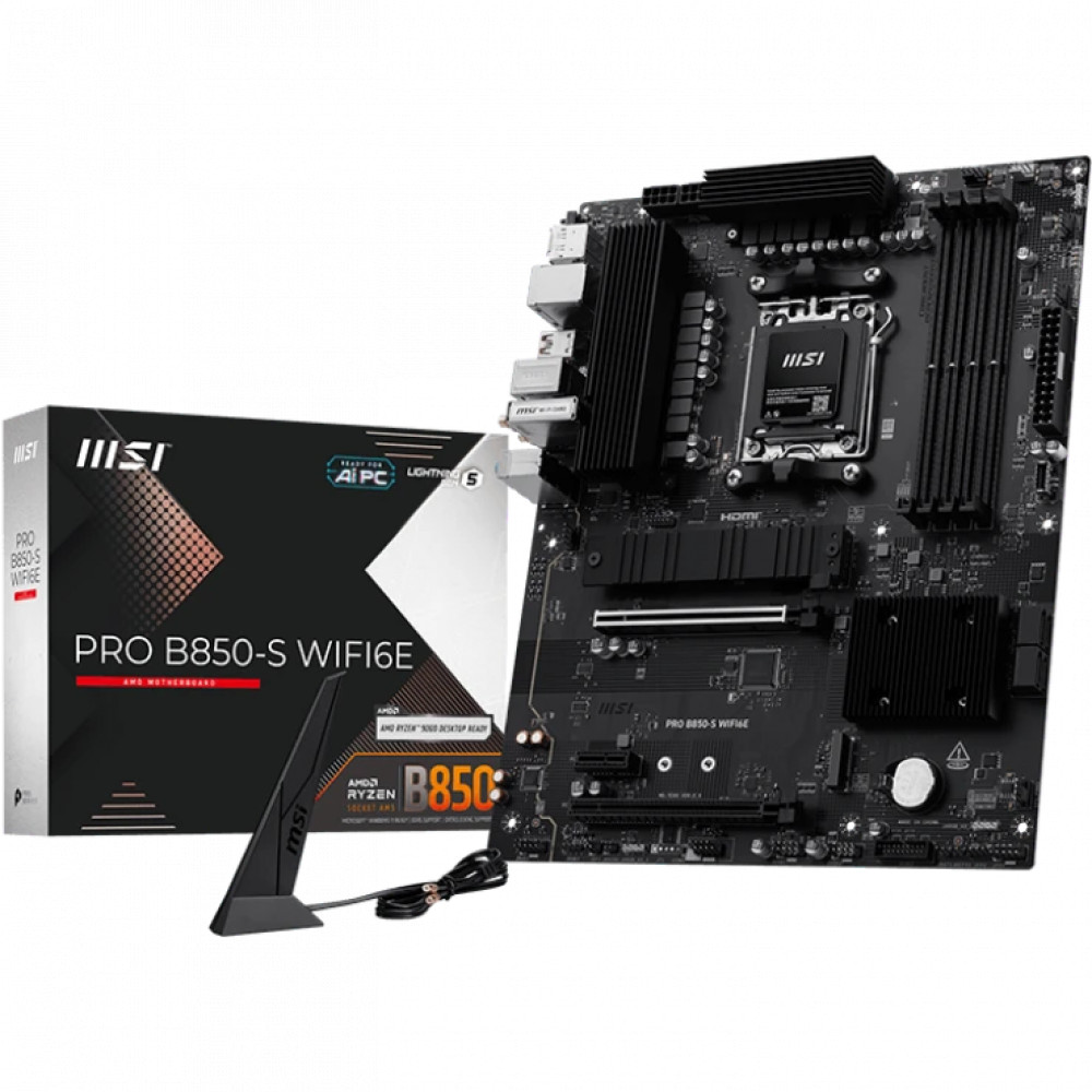 Материнская плата MSI PRO B850-S WIFI6E ATX, AMD AM5 - миниатюра 10