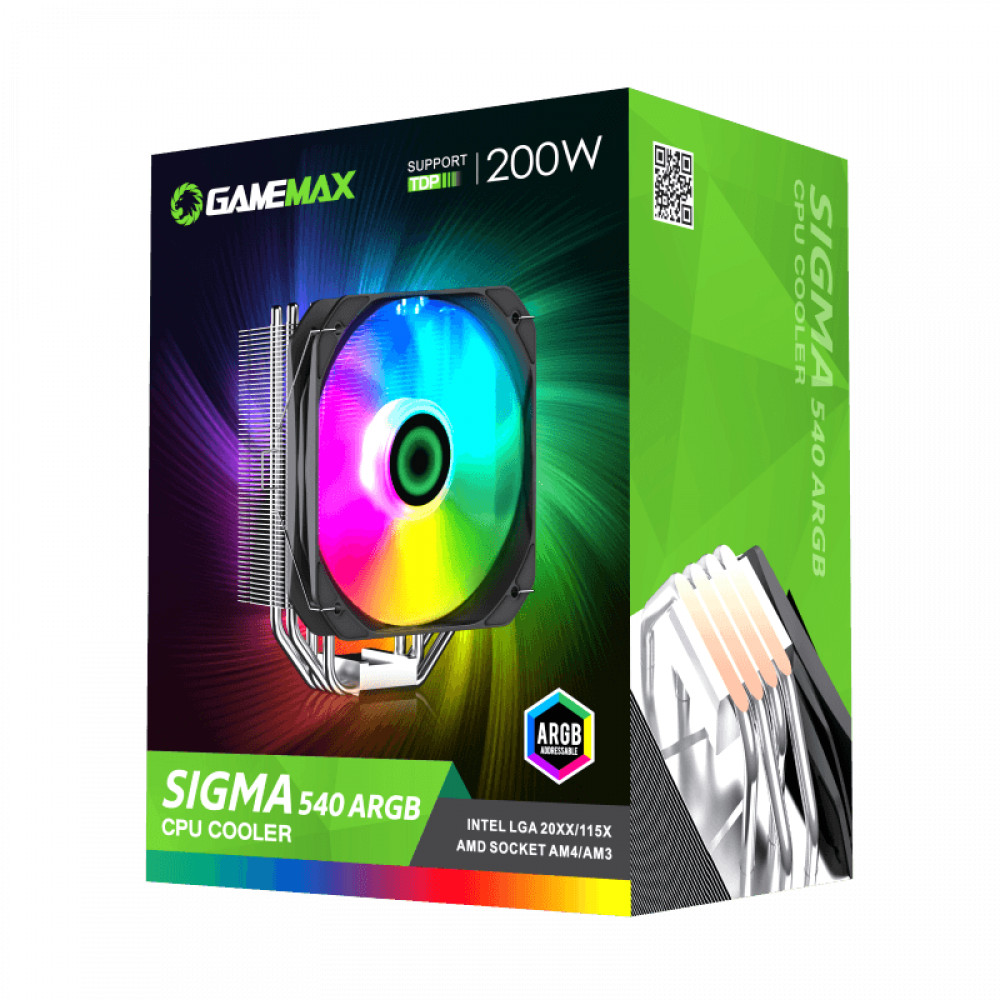 Система охлаждения GameMax SIGMA 540 ARGB Для процессора - миниатюра 8