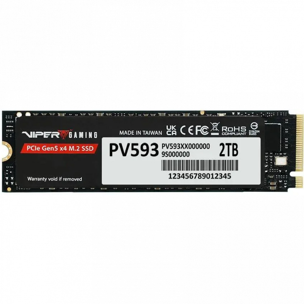 Жесткий диск Patriot Viper VP593 PV593P2TBM28H SSD (твердотельные), 2 ТБ, M.2, PCIe - миниатюра 2