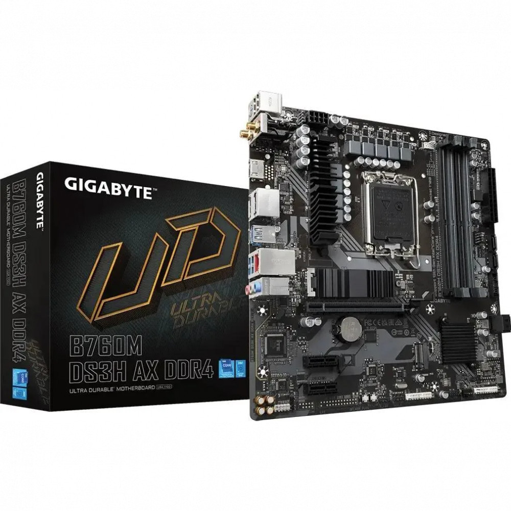 Материнская плата Gigabyte B760M DS3H AX DDR4 B760M DS3H AX DDR4 (REV 1.3) Mini-ATX, LGA 1700 - миниатюра 12