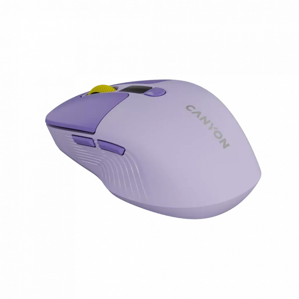 Мышь Canyon MW-26 LCD Silent Dual Mode Wireless Violet CNS-CMSW26V Бюджетные, Беспроводная - миниатюра 8